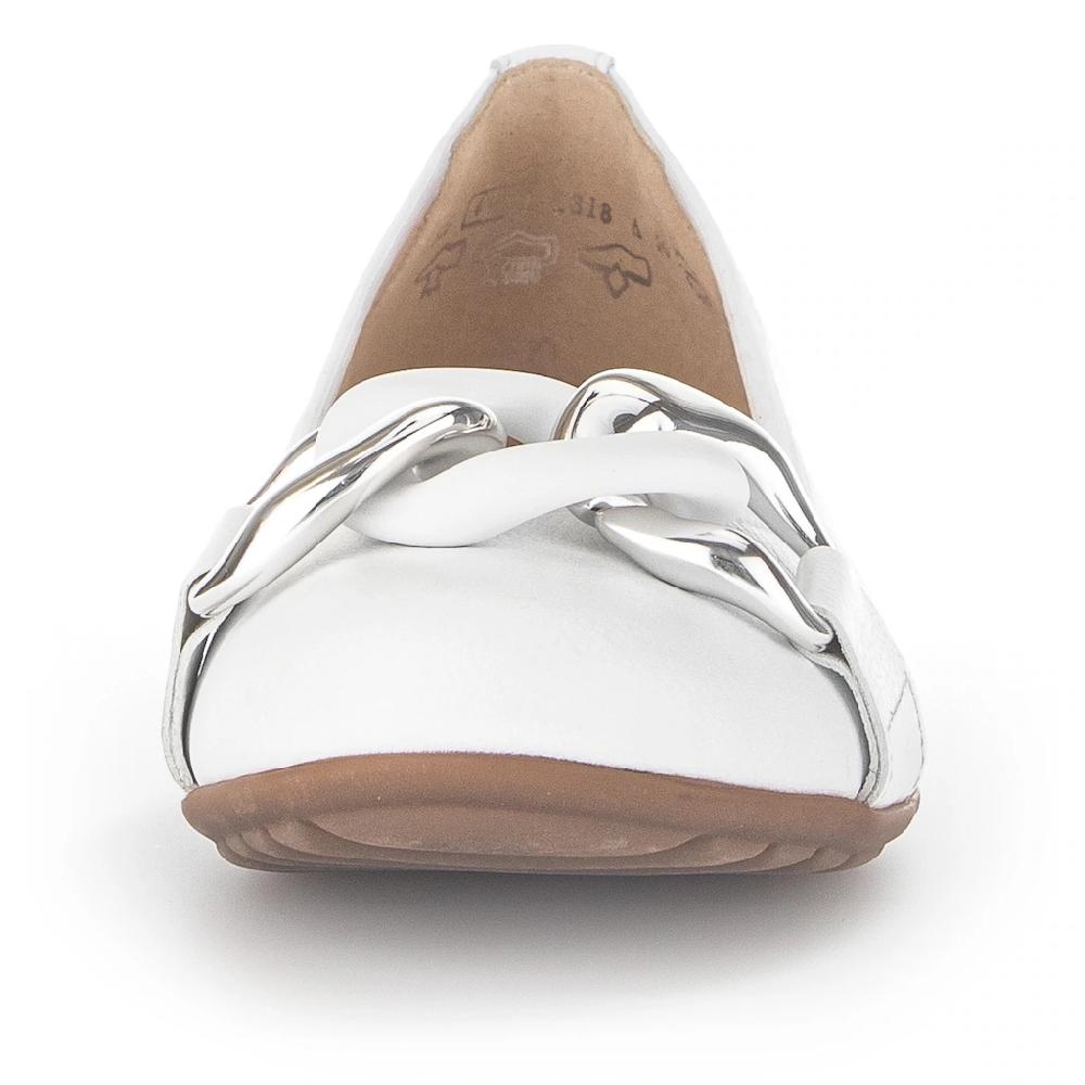 Gabor Ballerina »FLORENZ« Hochzeitsschuh Flache Schuhe Slipper mit eleganter Zierkette bestellen Lagerräumung