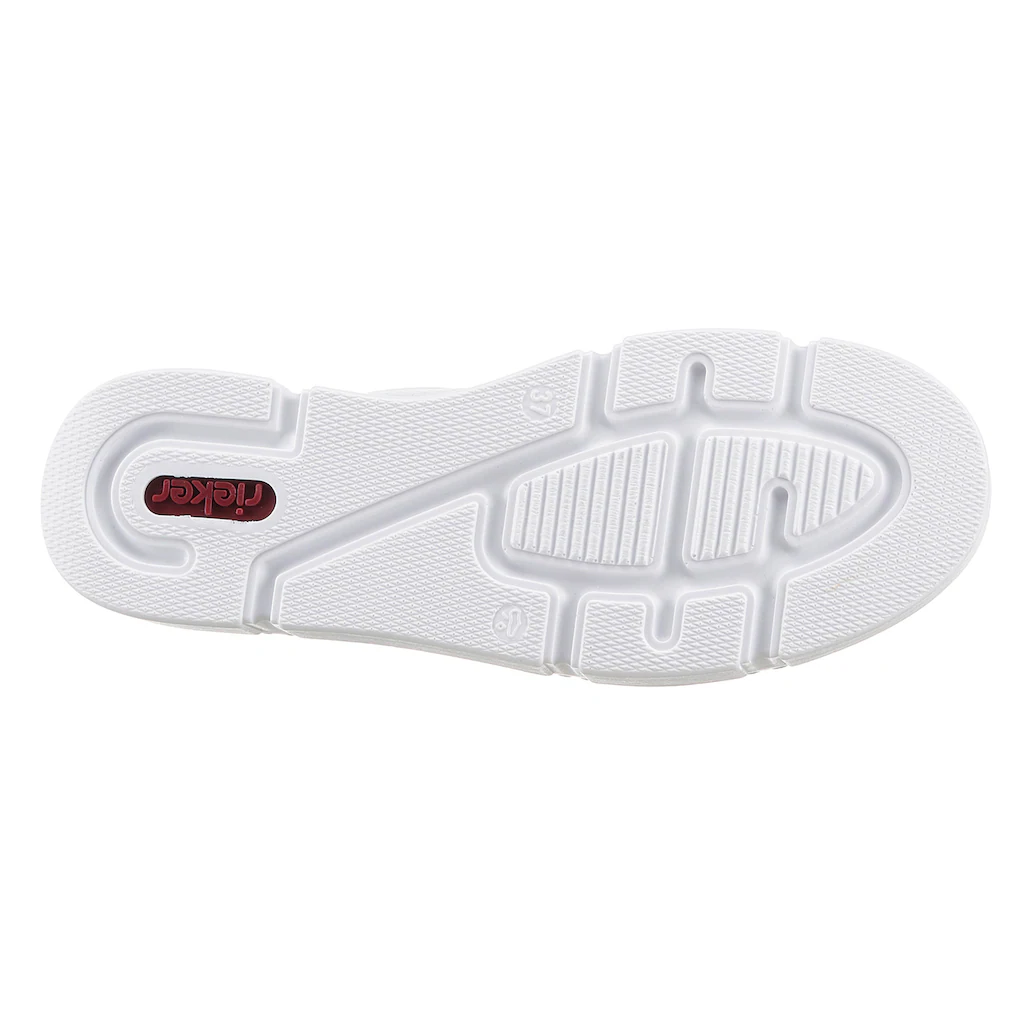 Rieker Plateausneaker mit goldfarbenen Details Freizeitschuh Halbschuh Schnürschuh online bestellen Top Angebot