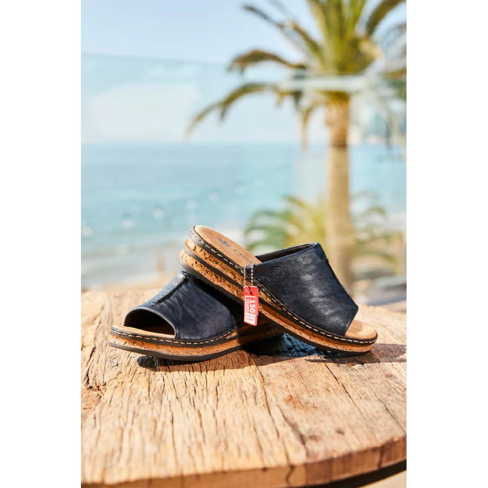 Rieker Pantolette Keilabsatz Sommerschuh 150 Jahre RIEKER Jubiläumsartikel kaufen Fabrikladen