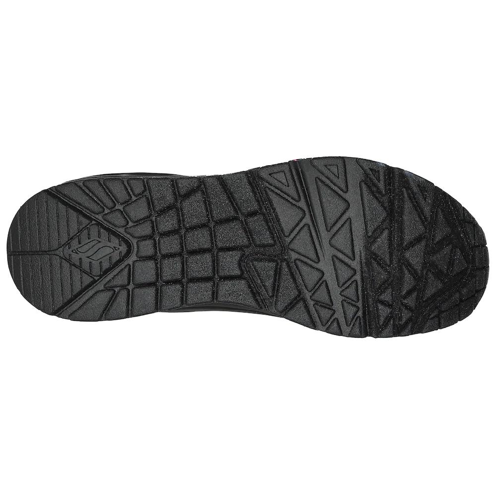 Skechers Sneaker »UNO DRIPPING IN LOVE« mit Herzen-Graffity-Print Freizeitschuh Halbschuh Schnürschuh bestellen Sonderangebot