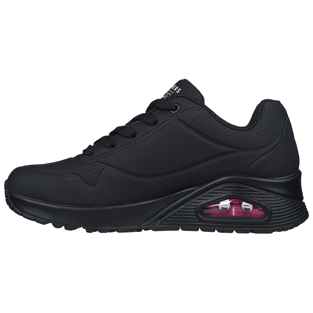 Skechers Sneaker »UNO DRIPPING IN LOVE« mit Herzen-Graffity-Print Freizeitschuh Halbschuh Schnürschuh bestellen Sonderangebot