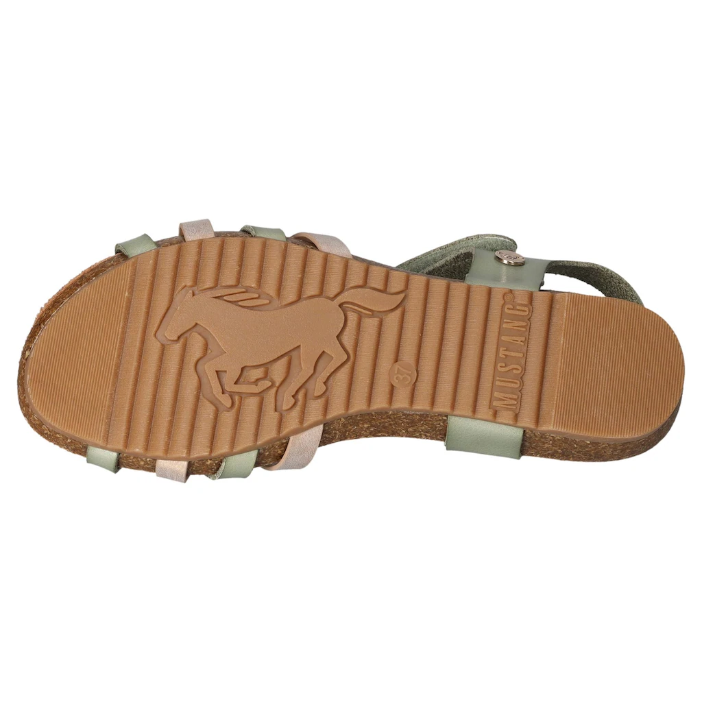 Mustang Shoes Riemchensandale Sommerschuh Sandalette Klettschuh mit Klettverschluss-Riemchen bestellen Versandkostenfrei