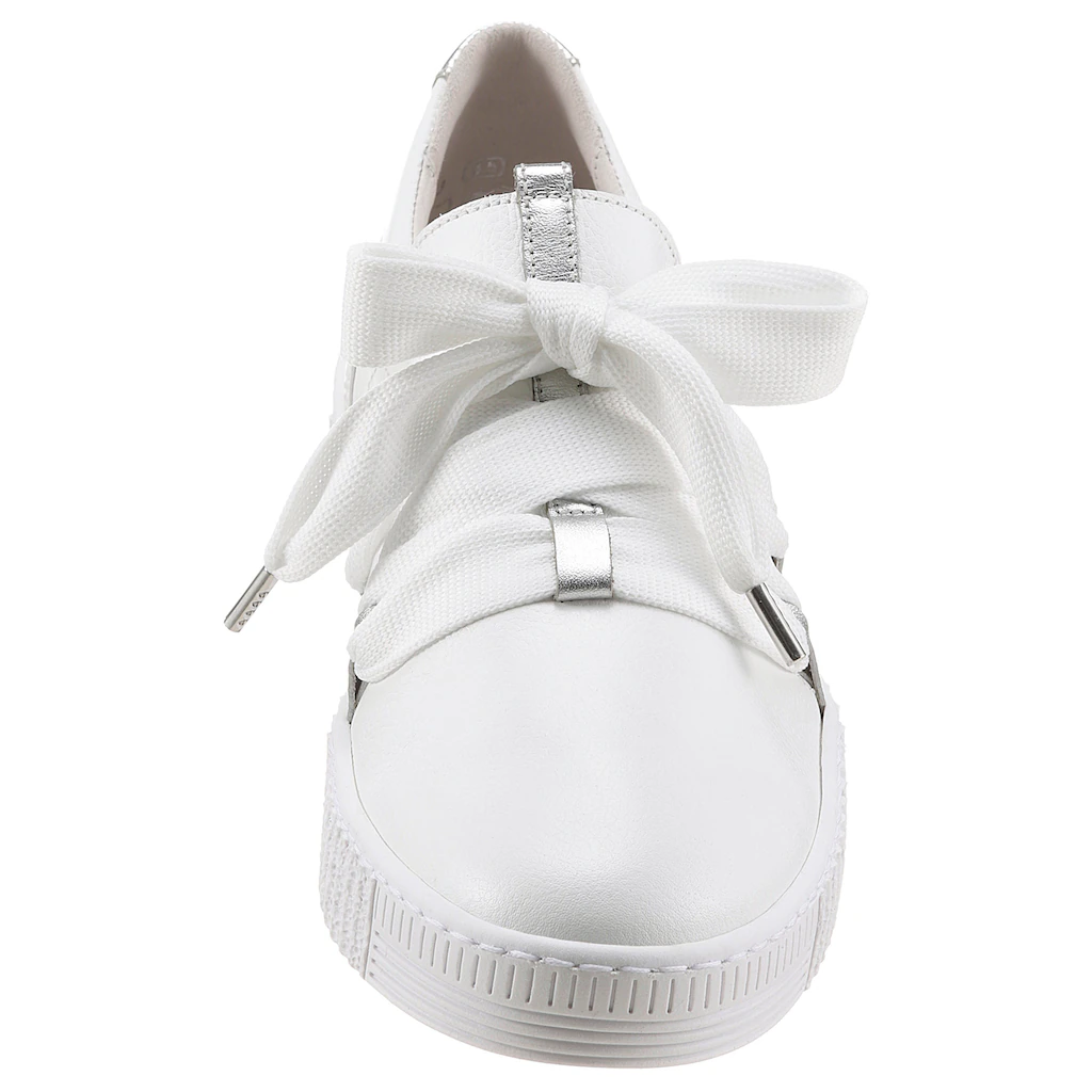 Gabor Slip-On Sneaker Schnürschuh Halbschuh Slipper mit aufgesetzter Zierschnürung Exklusive Angebote