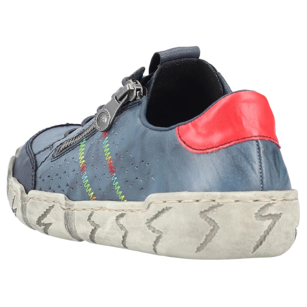 Rieker Sneaker Freizeitschuh Halbschuh Schlupfschuh mit bunter Ziernaht kaufen Letzte 2 Tage
