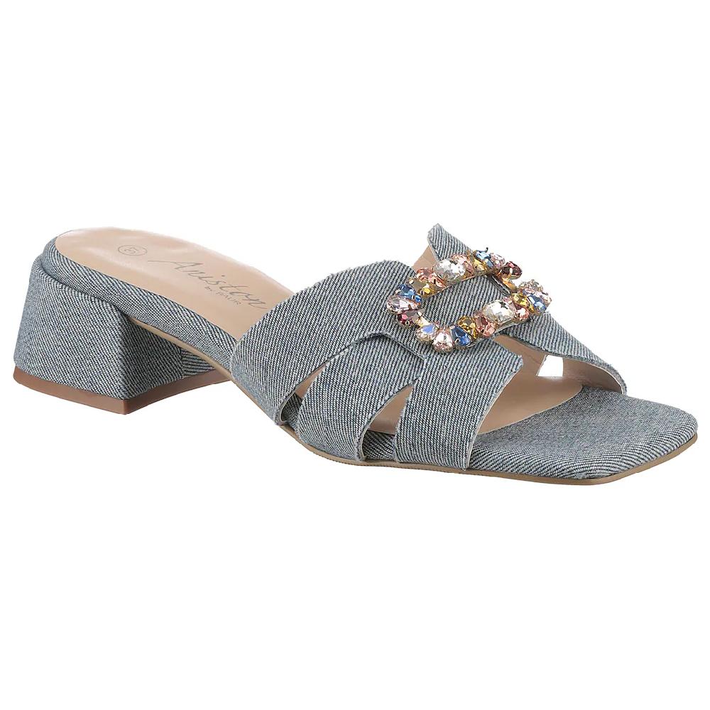 Aniston SHOES Pantolette Sommerschuh Festtagsschuh Blockabsatz - NEUE KOLLEKTION Nur noch ein Tag übrig