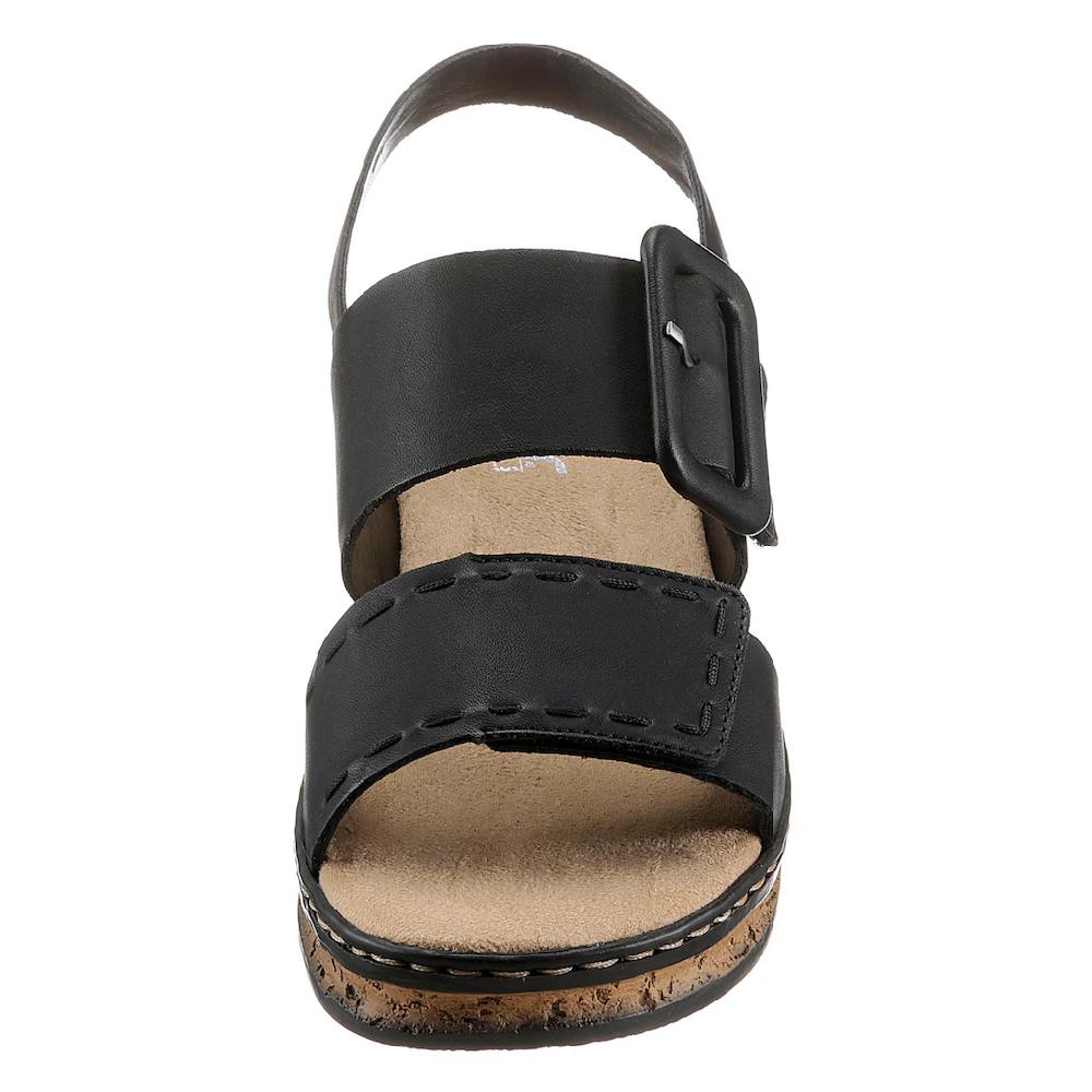 Rieker Keilsandalette Sommerschuh Sandale Keilabsatz mit modischer Schmuckspange online bestellen Rabatte dieses Monats