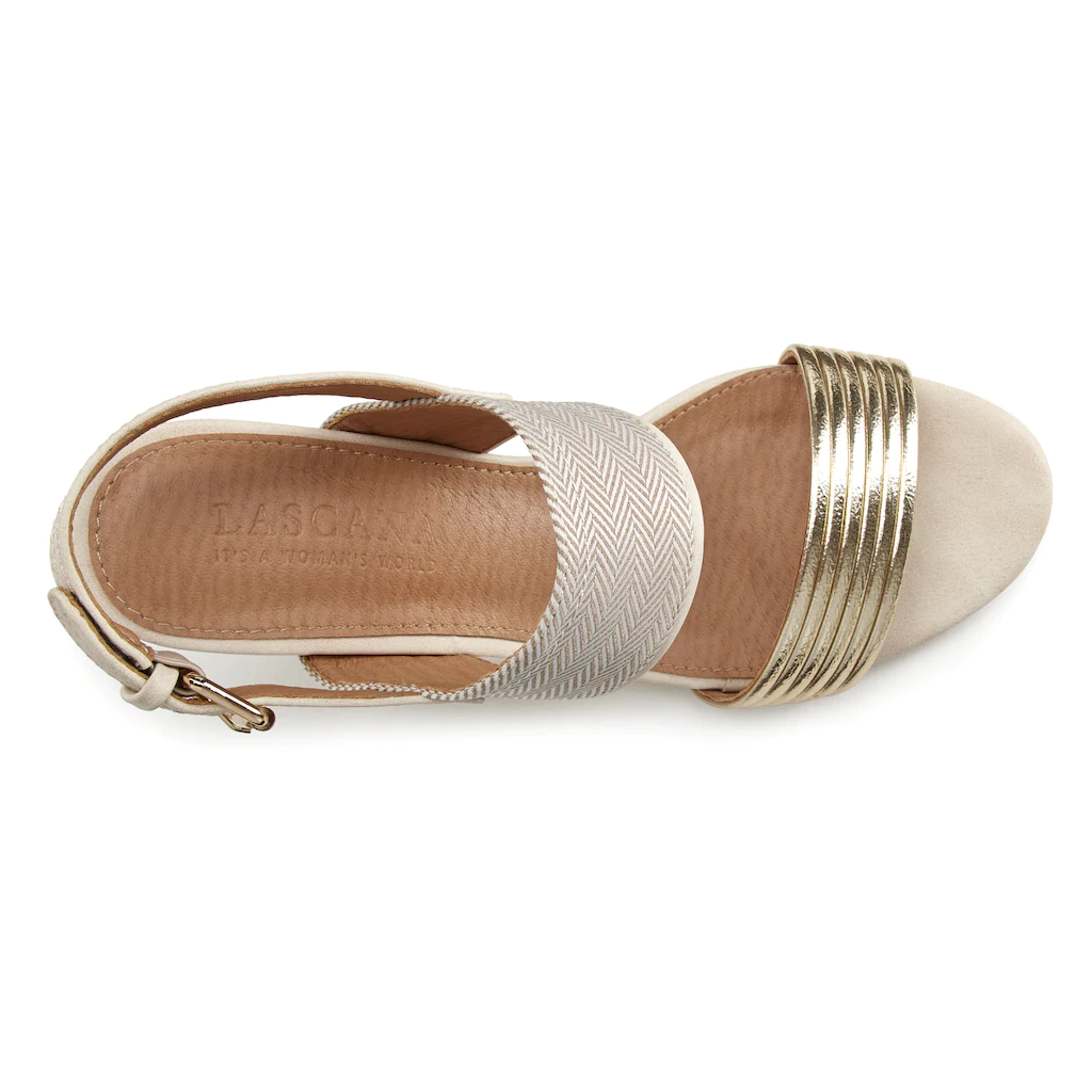 LASCANA Riemchensandalette Sandale Sommerschuh mit Blockabsatz VEGAN bestellen Neueste Mode