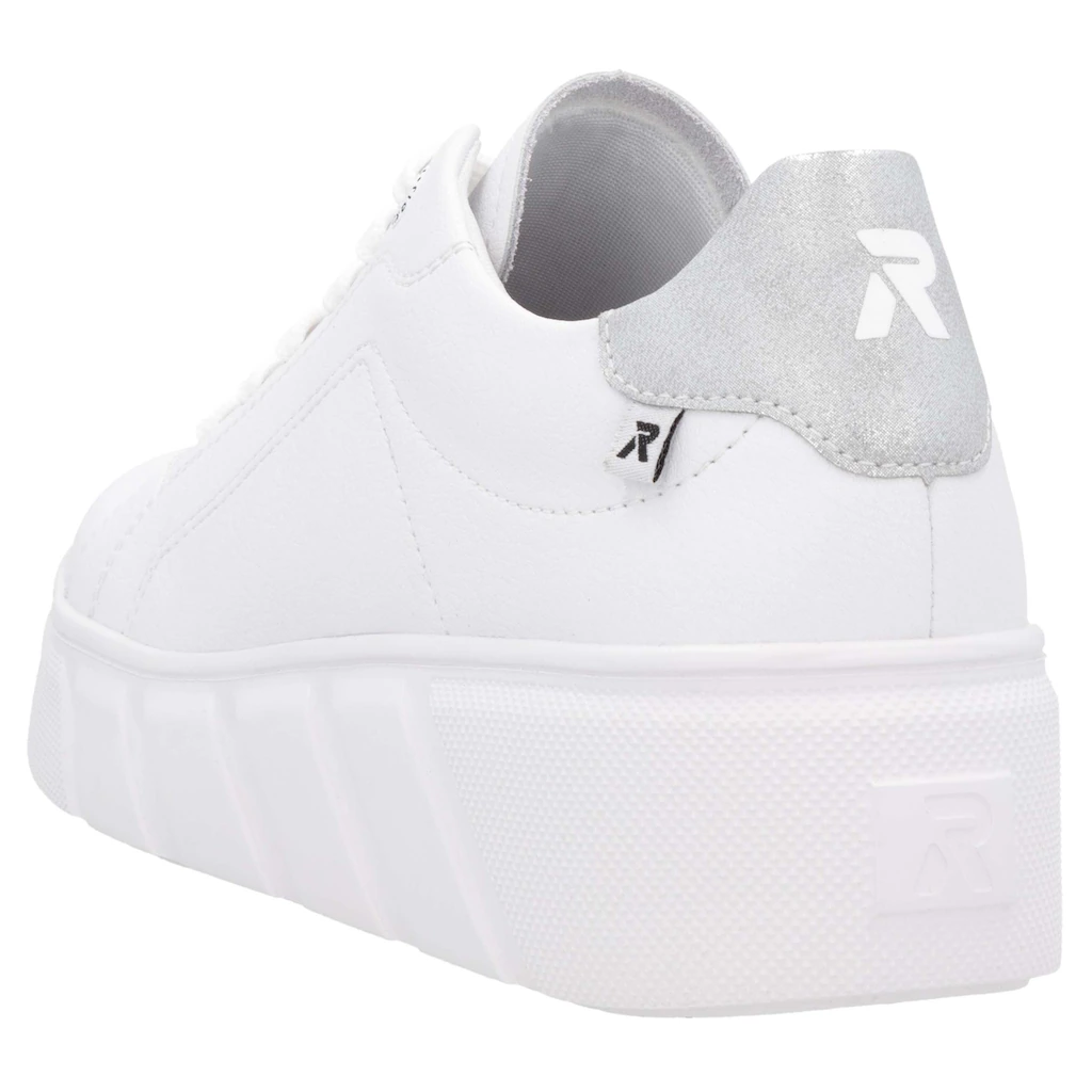 RIEKER Sport Plateausneaker Schnürschuh Freizeitschuh Halbschuh mit herausnehmbarer Einlegesohle bestellen Blitzangebot