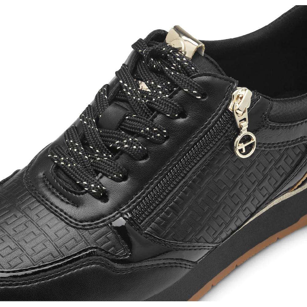 Tamaris Plateausneaker Freizeitschuh Halbschuh Schnürschuh mit dezenten Metallic-Details online bestellen Sonderangebot der Fabrik