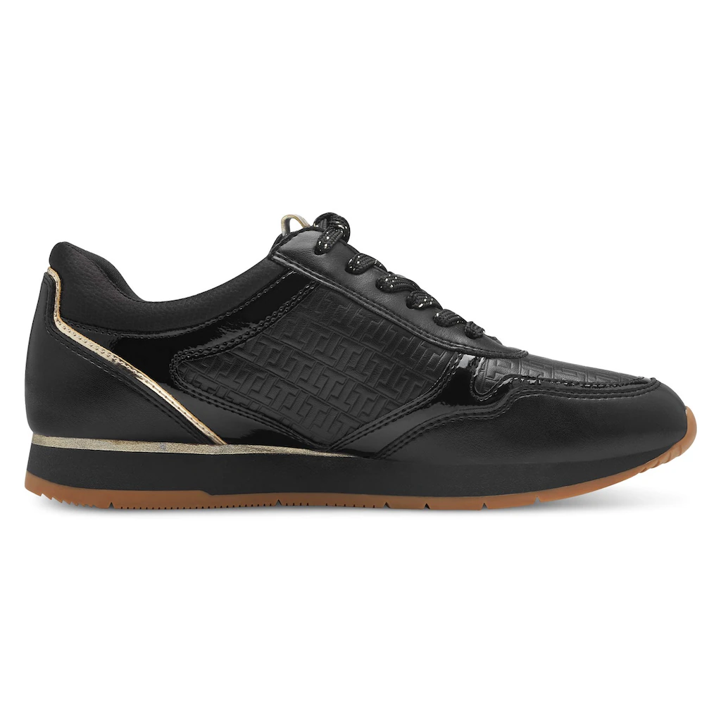 Tamaris Plateausneaker Freizeitschuh Halbschuh Schnürschuh mit dezenten Metallic-Details online bestellen Sonderangebot der Fabrik