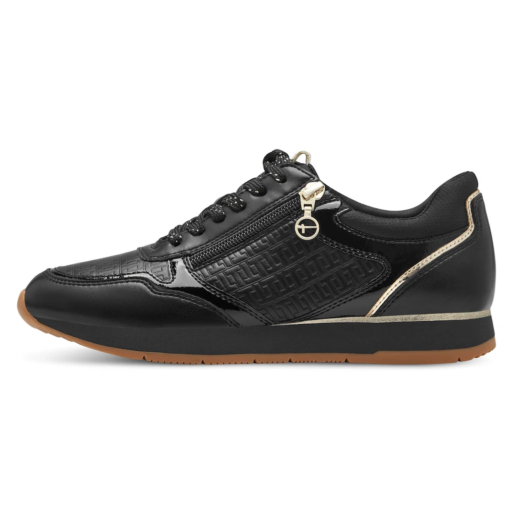 Tamaris Plateausneaker Freizeitschuh Halbschuh Schnürschuh mit dezenten Metallic-Details online bestellen Sonderangebot der Fabrik