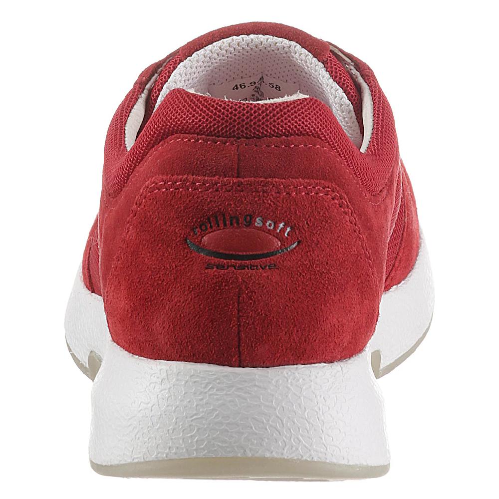 Gabor Rollingsoft Keilsneaker Freizeitschuh Halbschuh Schnürschuh im sommerlichem Materialmix online kaufen Fabrik Onlineshop