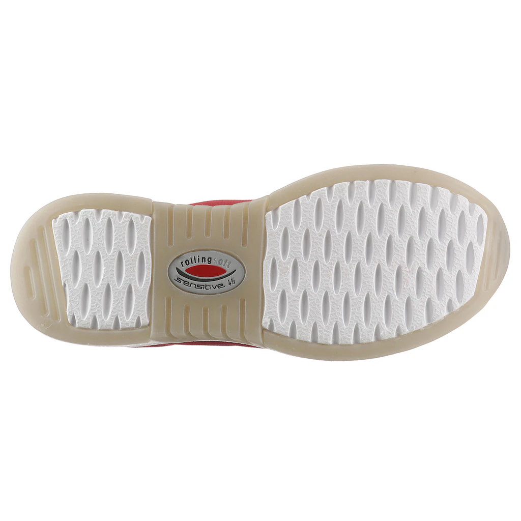 Gabor Rollingsoft Keilsneaker Freizeitschuh Halbschuh Schnürschuh im sommerlichem Materialmix online kaufen Fabrik Onlineshop