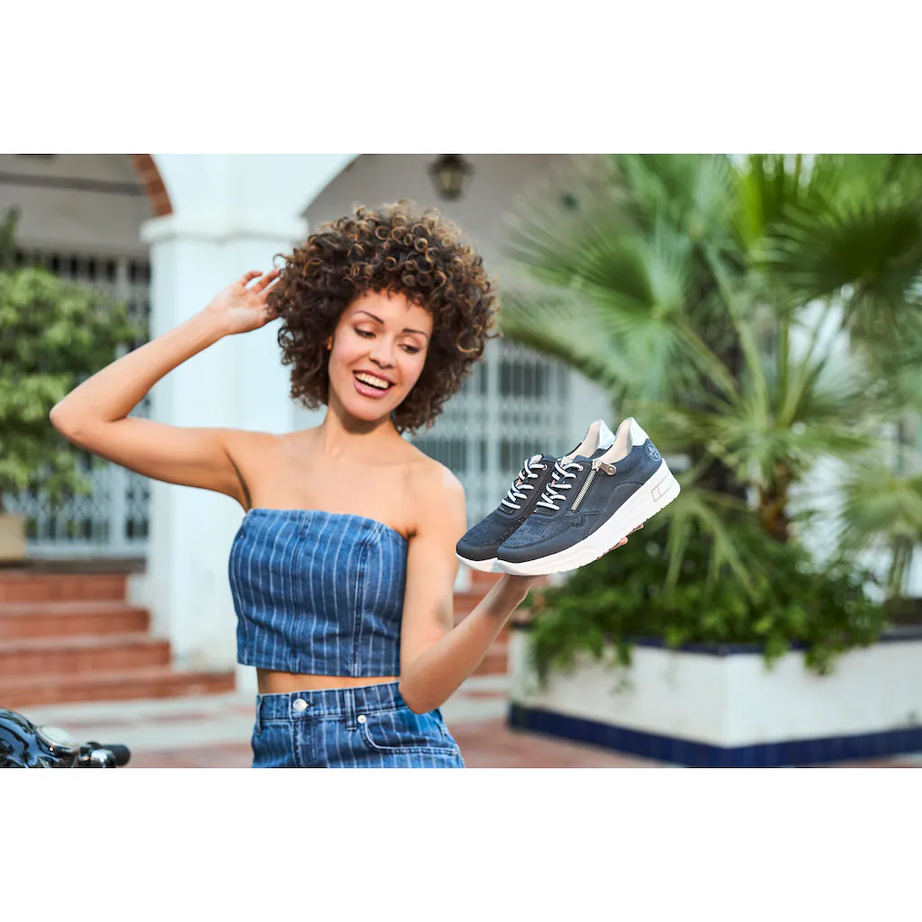 Rieker Plateausneaker Schnürschuh Halbschuh Freizeitschuh mit Soft-Einlage kaufen Flash Sale