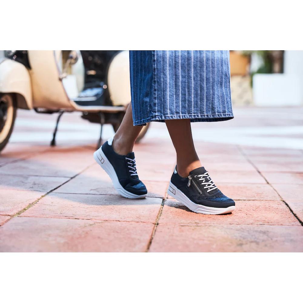 Rieker Plateausneaker Schnürschuh Halbschuh Freizeitschuh mit Soft-Einlage kaufen Flash Sale