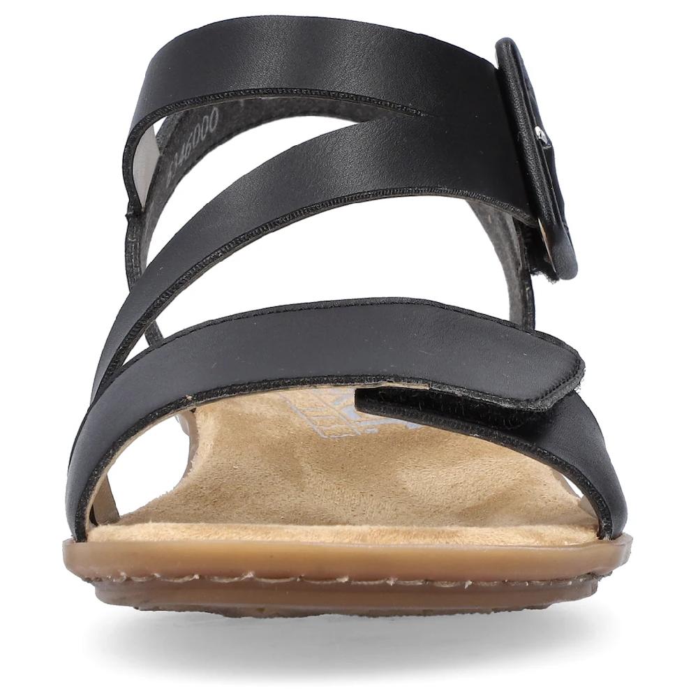 Rieker Sandalette Sommerschuh Sandale Keilabsatz mit Klett kaufen Online Shopping