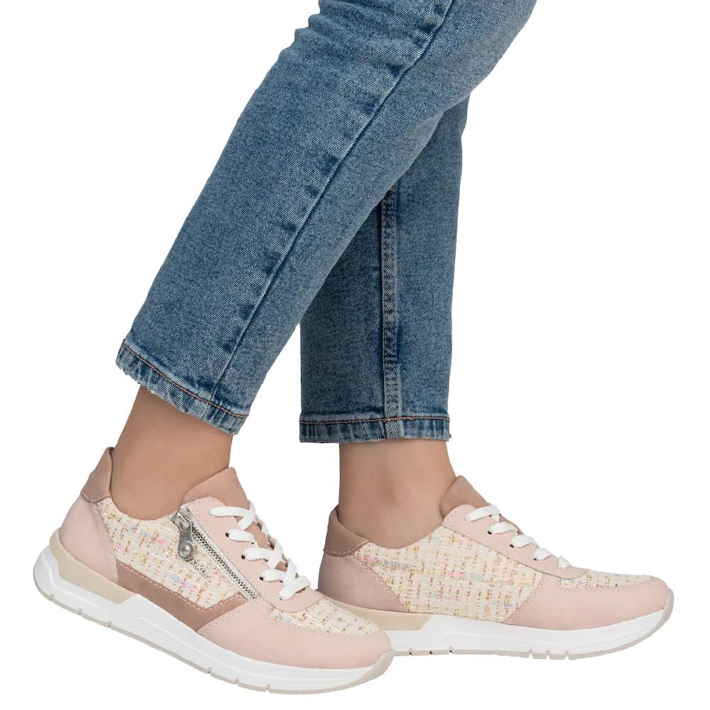 Rieker Keilsneaker Halbschuh Freizeitschuh Casual-Schnürschuh im Materialmix kaufen Saisonschlussverkauf