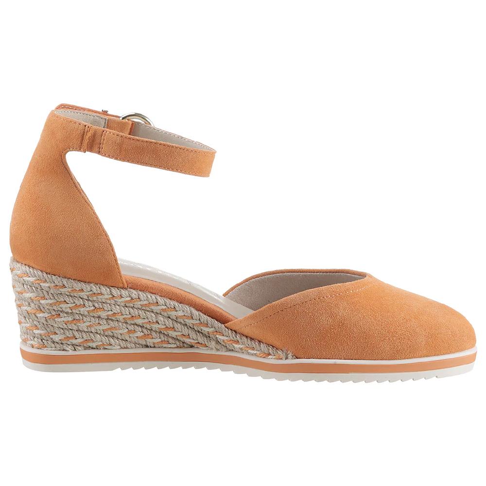 Tamaris Keilpumps Keilabsatz Schlupfschuh Riemchensandale mit modischem Jute-Besatz bestellen Saisonale Angebote
