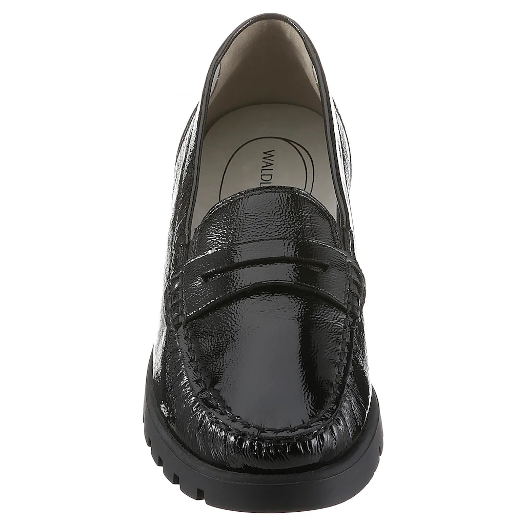 Waldläufer Mokassin »HEGLI« Slipper Bequemschuh aus Lackleder in komfortabler Schuhweite H online kaufen Kostenlose Rückgabe