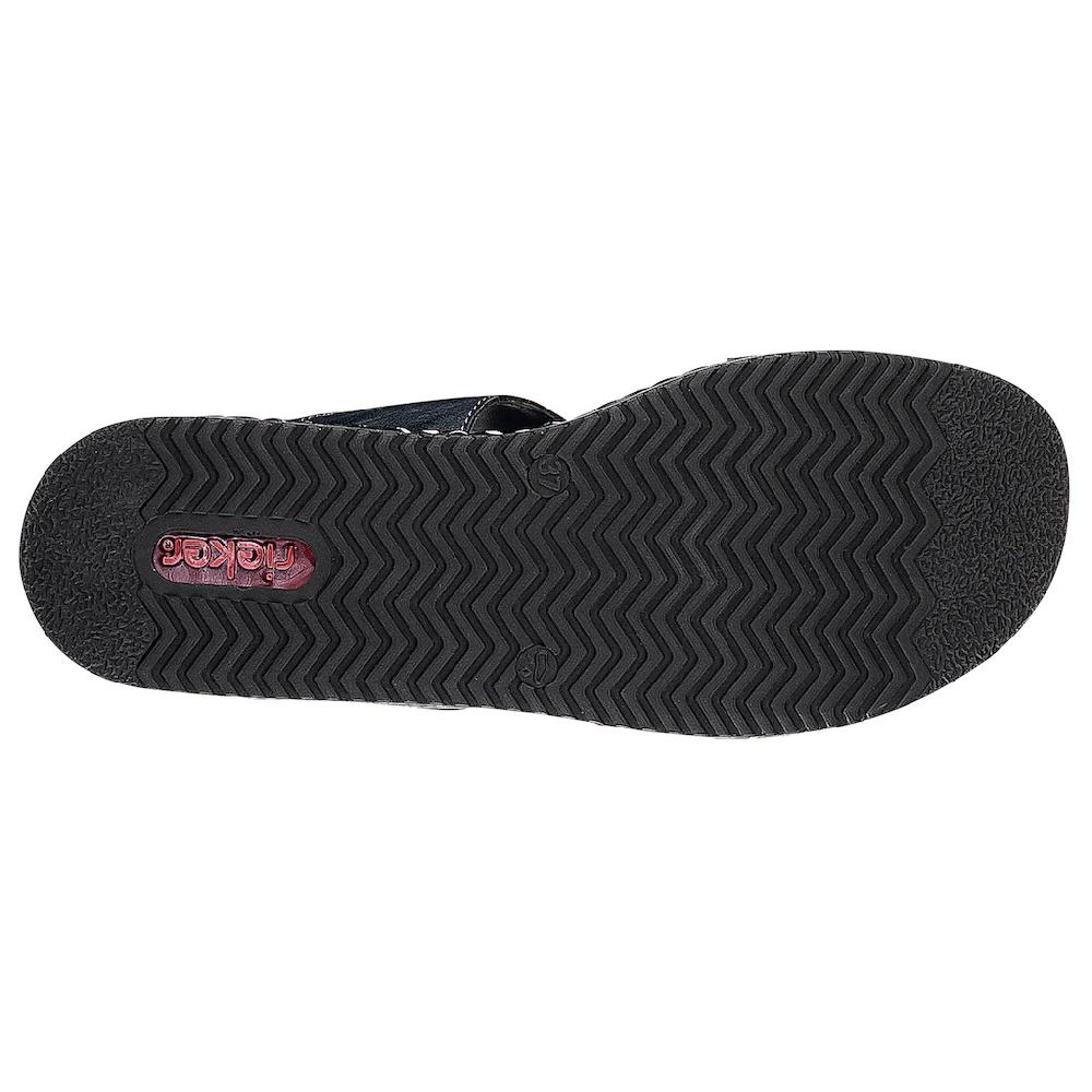 Rieker Pantolette Keilabsatz Sommerschuh Schlappen mit Riemchen in Flechtoptik ▷ für 50% Rabatt für begrenzte Zeit