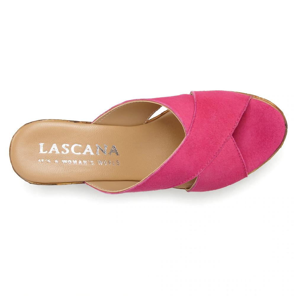 LASCANA Pantolette Mule Sandale offener Schuh aus Leder mit Blockabsatz online kaufen Günstiger Verkauf