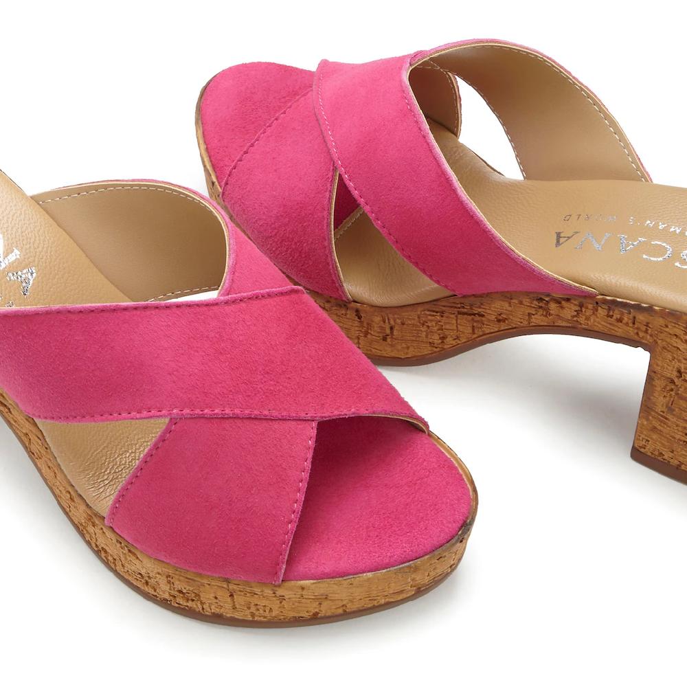 LASCANA Pantolette Mule Sandale offener Schuh aus Leder mit Blockabsatz online kaufen Günstiger Verkauf