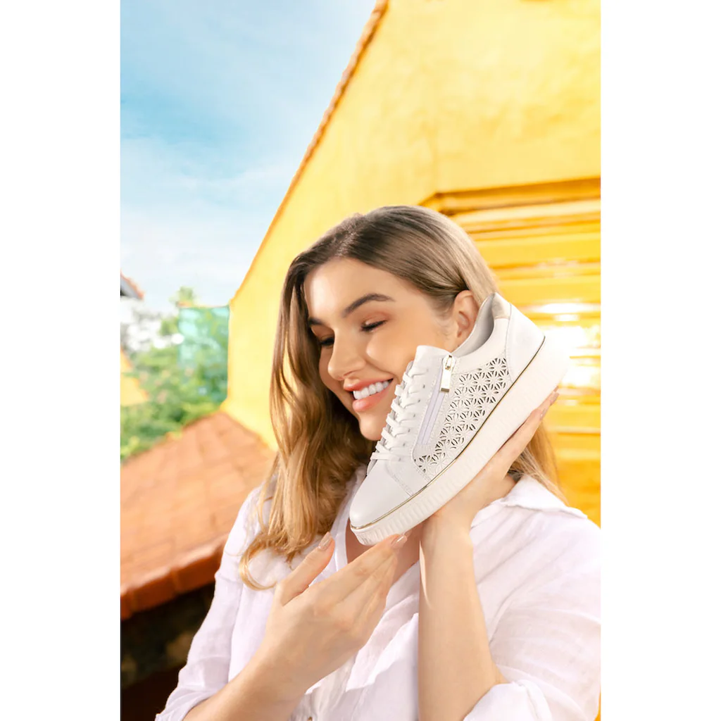Remonte Plateausneaker Freizeitschuh Schnürer Halbschuh mit Perforation online kaufen Blitzverkäufe