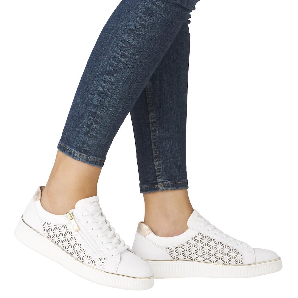Remonte Plateausneaker Freizeitschuh Schnürer Halbschuh mit Perforation online kaufen Blitzverkäufe