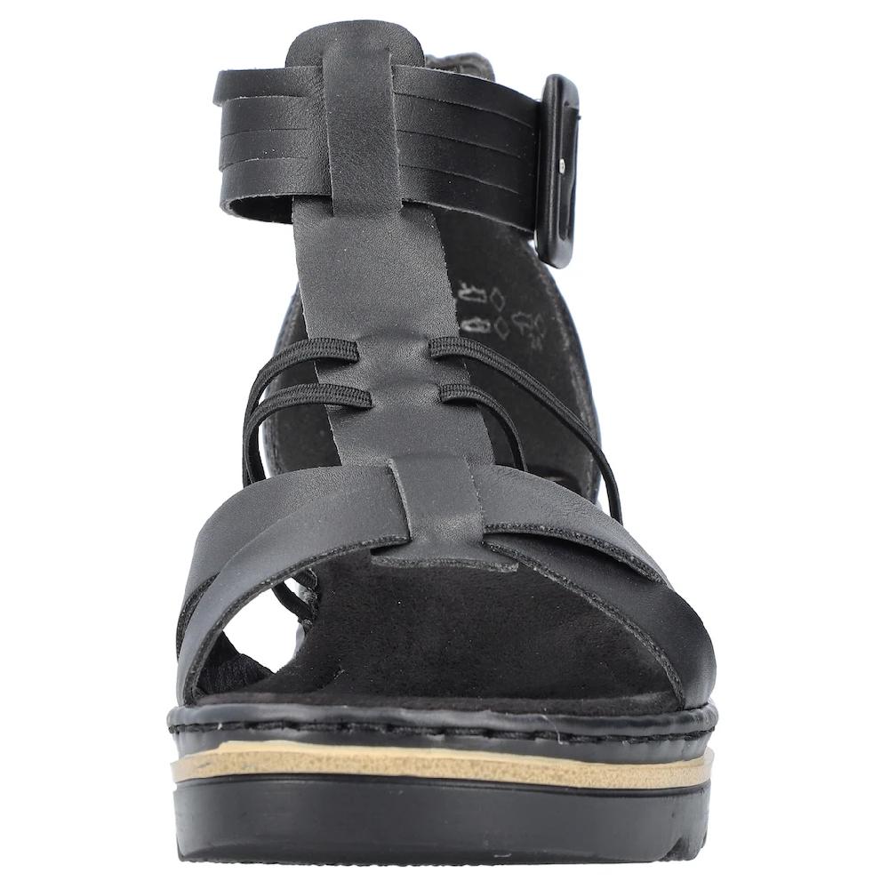 Rieker Keilsandalette Sommerschuh Sandale Keilabsatz mit Klettverschluss-Riemchen kaufen Black Friday