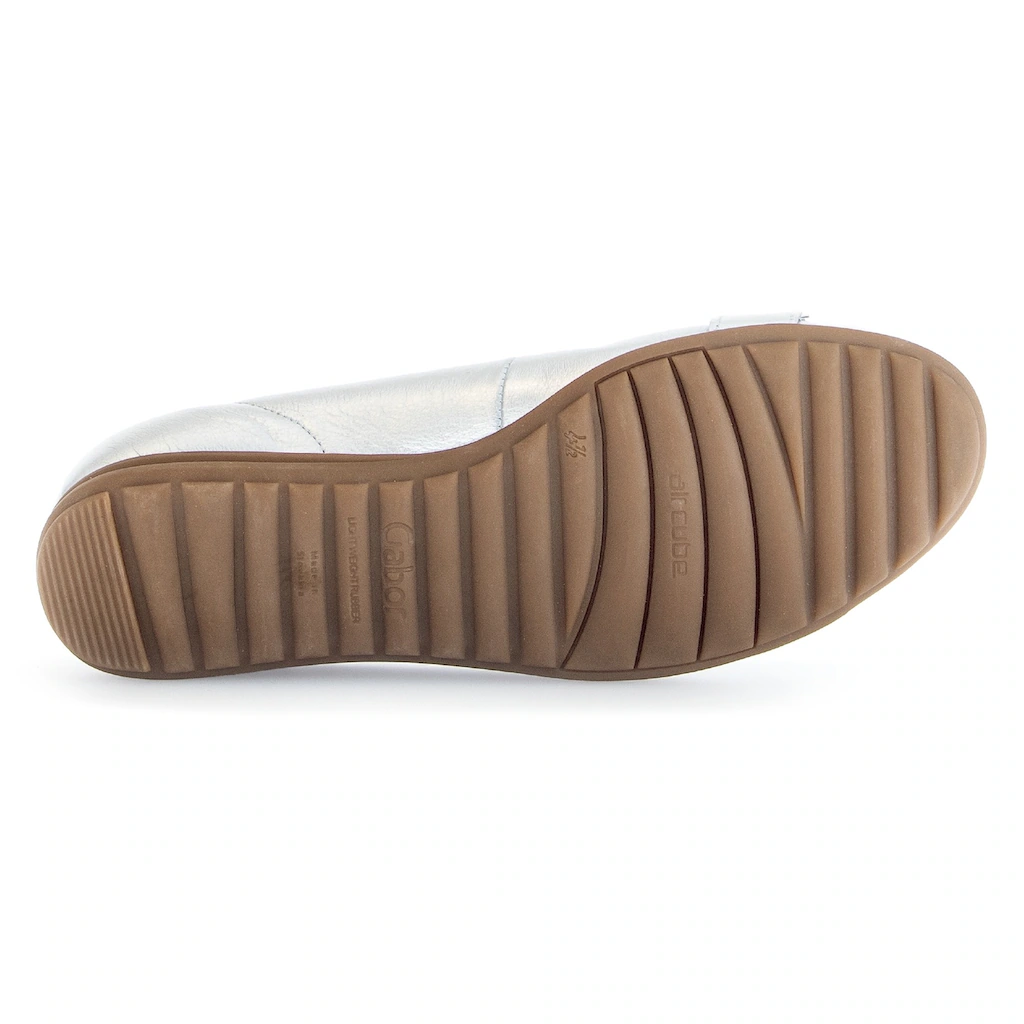 Gabor Ballerina »FLORENZ« Keilabsatz Businessschuh Halbschuh Schlupfschuh mit Zierkette bestellen 50% Rabatt mit kostenlosem Versand