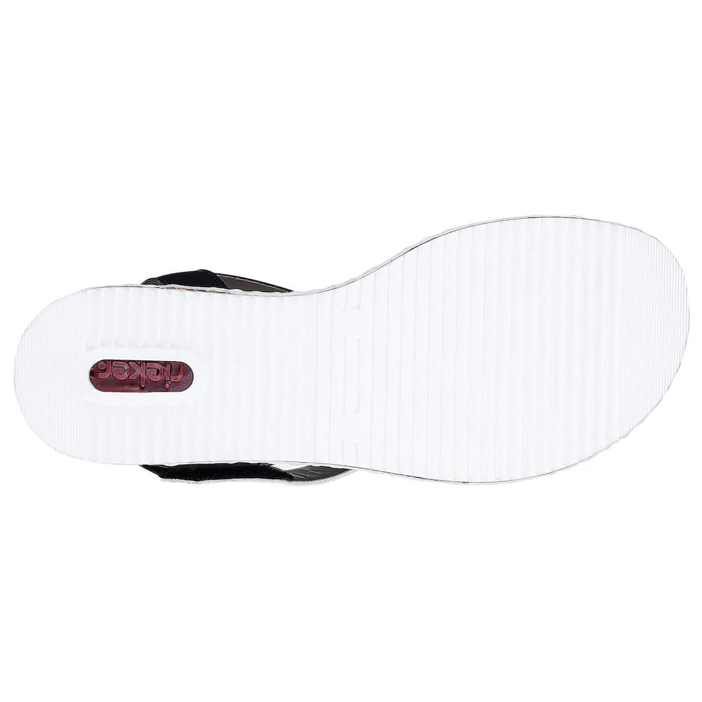 Rieker Riemchensandale Sommerschuh Sandalette Keilabsatz im modernen Look online bestellen Fabrikladen