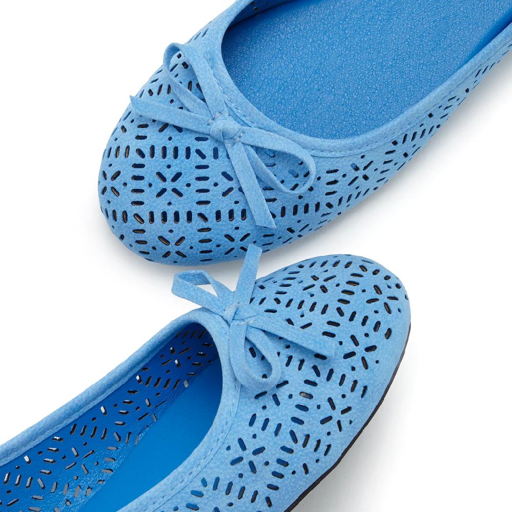 LASCANA Ballerina Freizeitschuh Slipper Halbschuh mit kleinen Cut-Outs VEGAN online bestellen Online