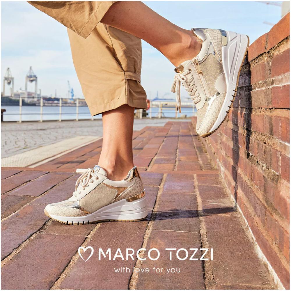 MARCO TOZZI Keilsneaker Freizeitschuh Halbschuh Schnürschuh in veganer Verarbeitung online bestellen Fabrikpreis
