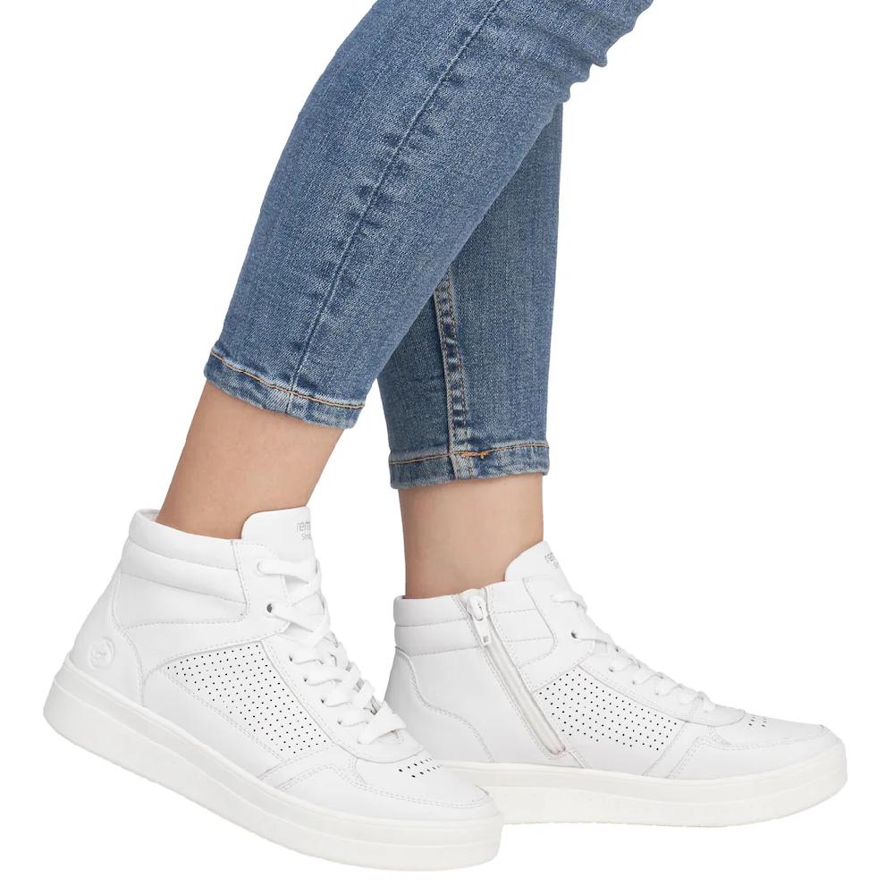 Remonte Plateausneaker Freizeitschuh Schnürschuh High Top-Sneaker mit Kontrastbesatz kaufen Sonderangebot