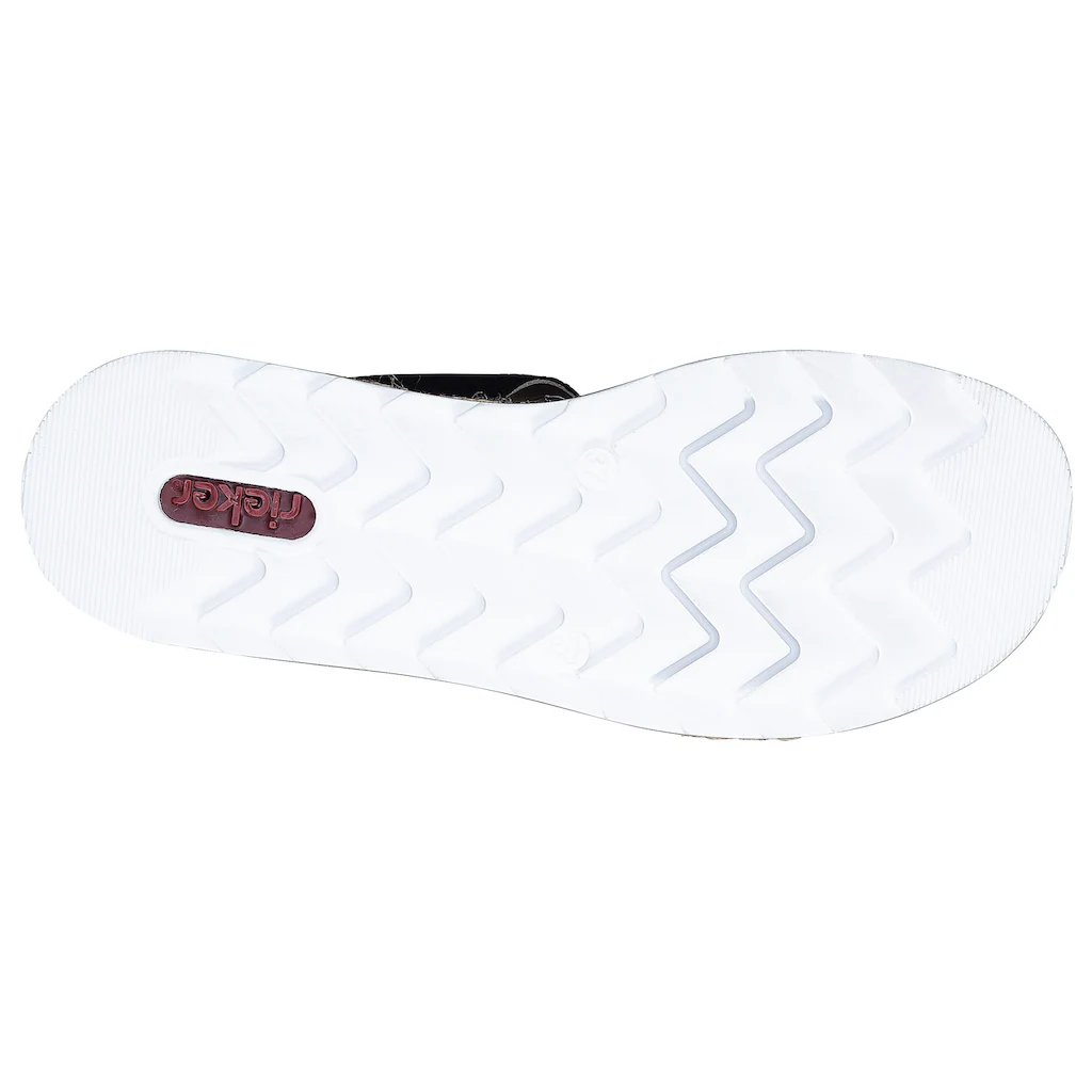 Rieker Pantolette Keilabsatz Sommerschuh Schlappen mit weicher Innensohle online kaufen Preisnachlass