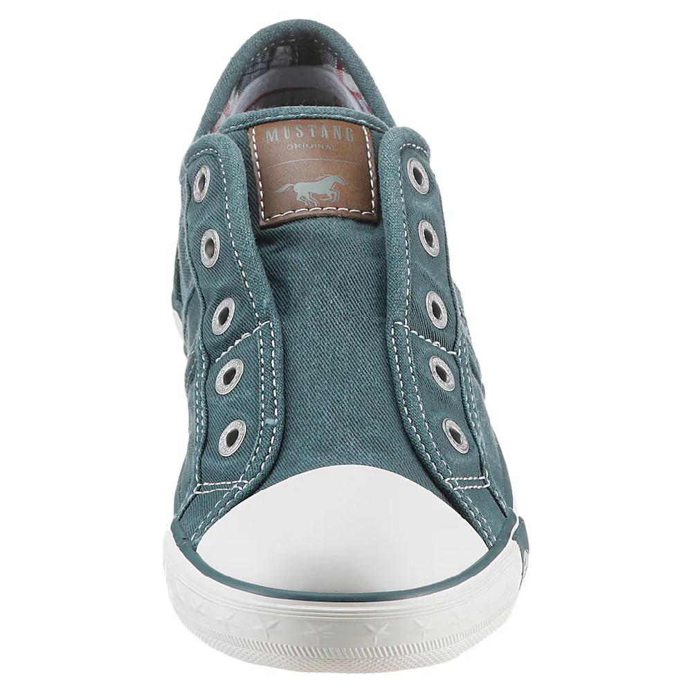 Mustang Shoes Slip-On Sneaker Slipper Sommerschuh Freizeitschuh mit praktischem Gummizug online bestellen Kauf eins, bekomm eins gratis