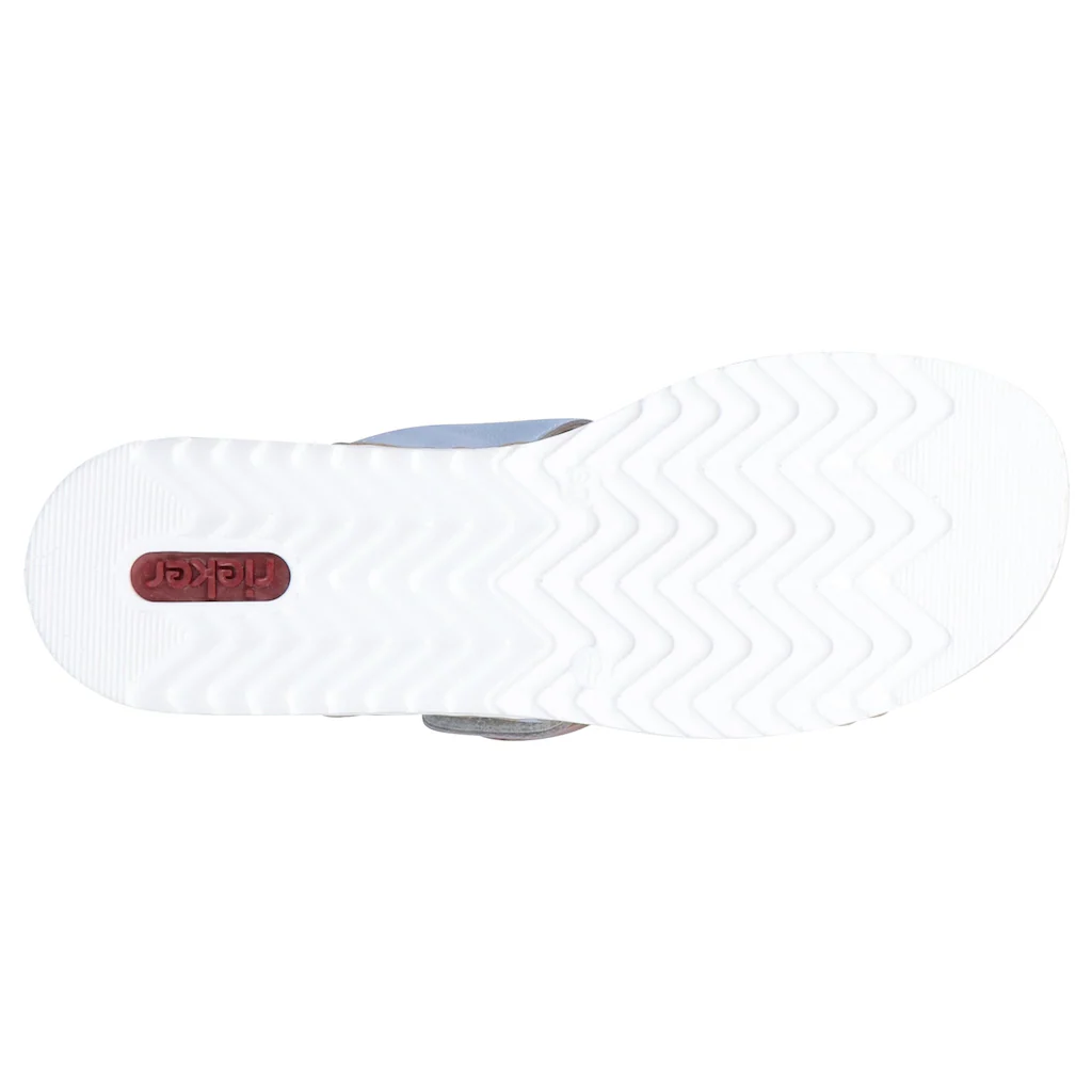 Rieker Pantolette Keilabsatz Sommerschuh Schlappen mit softer Innensohle bestellen Wochenangebot