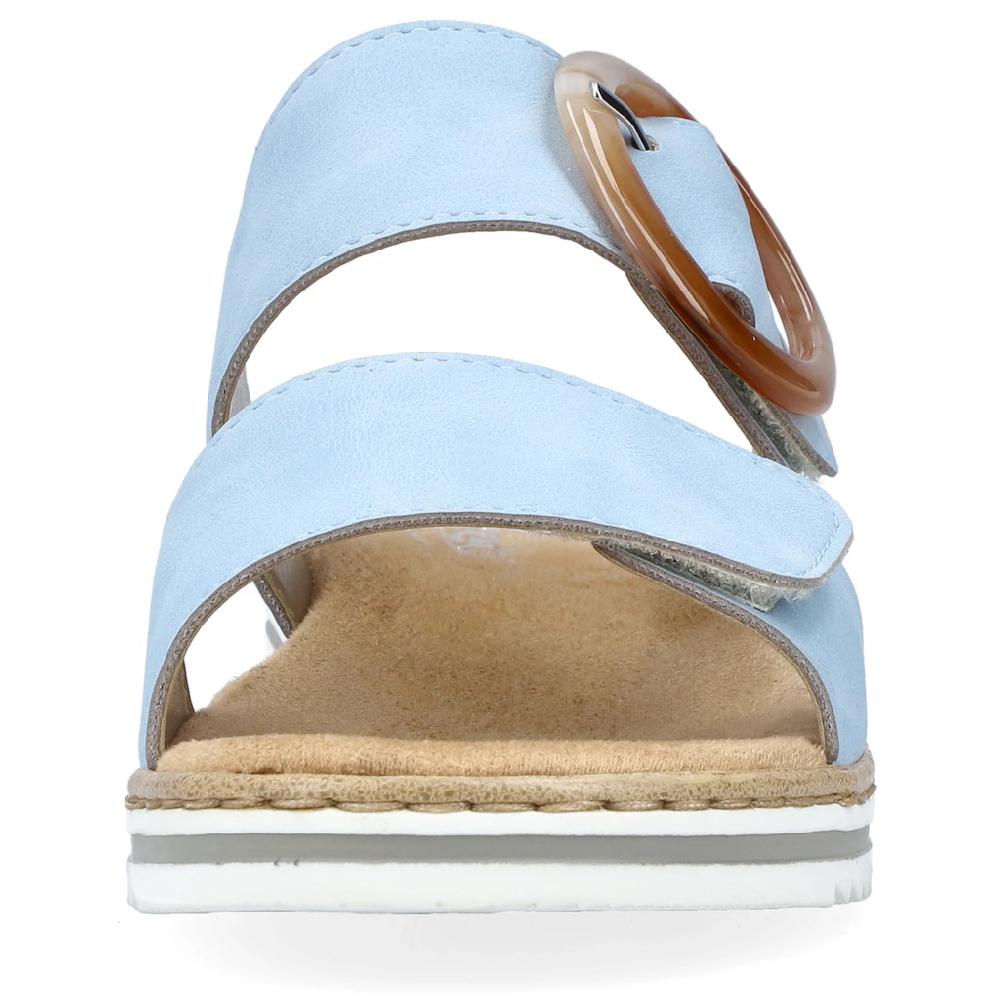 Rieker Pantolette Keilabsatz Sommerschuh Schlappen mit softer Innensohle bestellen Wochenangebot