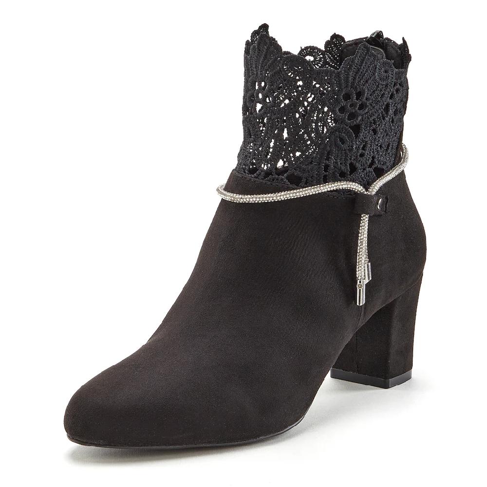 LASCANA Stiefelette mit elegantem Spitzenbesatz Stiefel Boots kaufen Kostenlose Rückgabe
