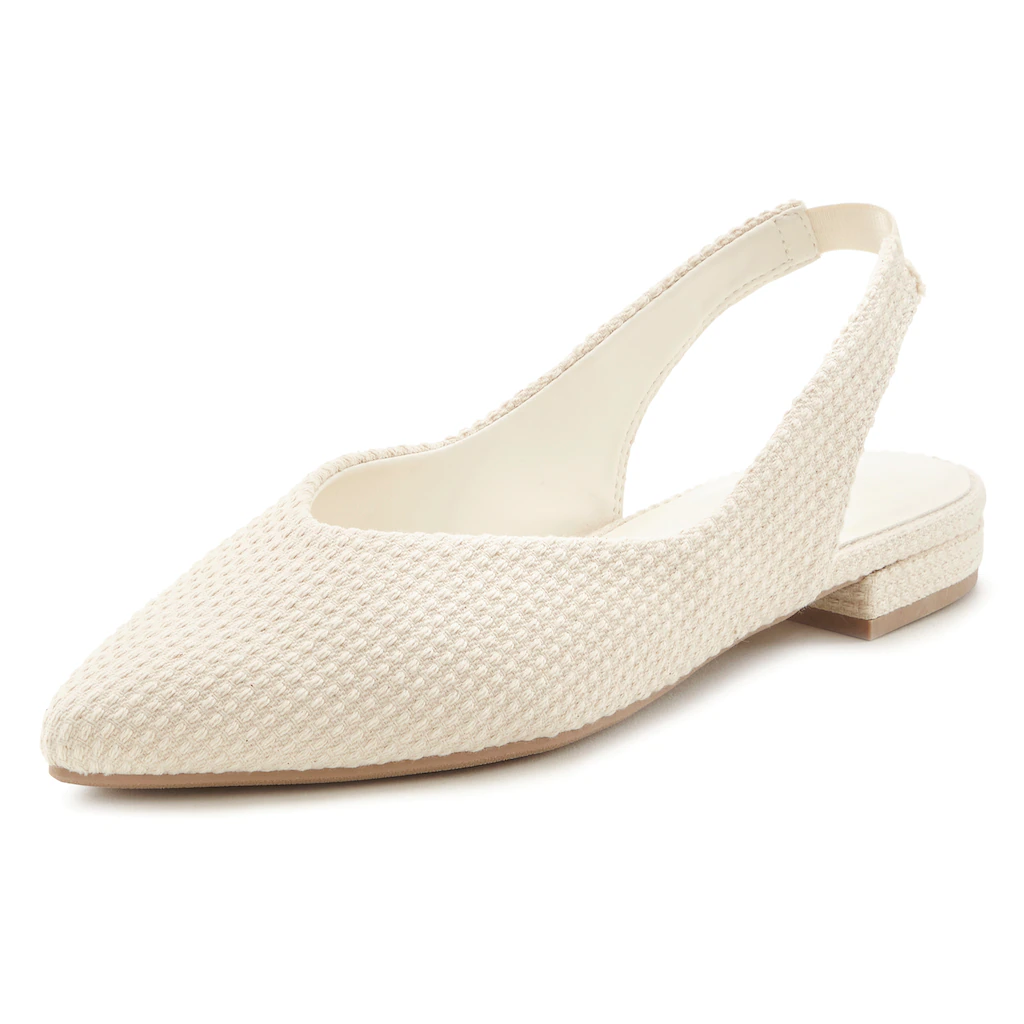 LASCANA Ballerina Sling-Ballerina VEGAN Nur noch ein Tag übrig