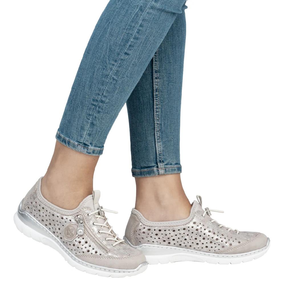 Rieker Slip-On Sneaker Schlupfschuh Freizeitschuh Halbschuh mit Schnellverschluss 2025