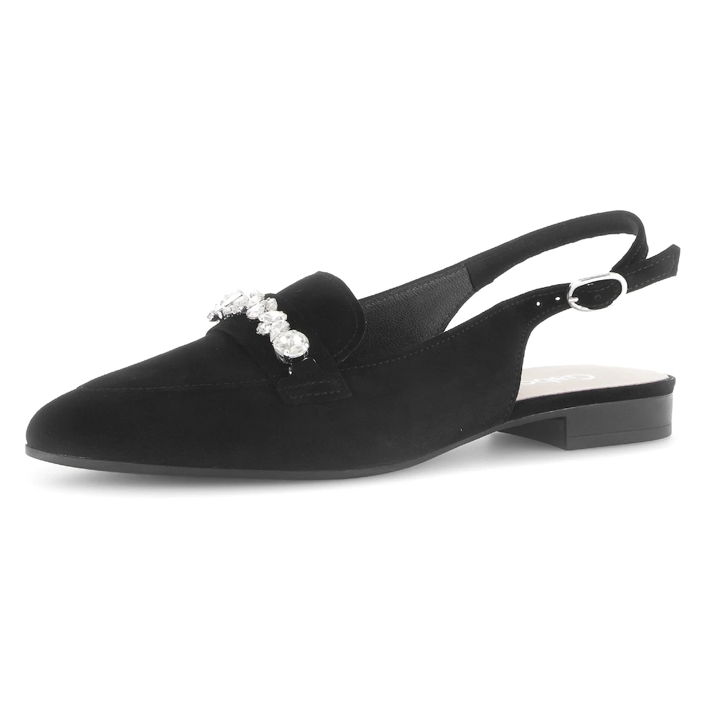 Gabor Slingpumps Blockabsatz Abendschuh Festtagsschuh in spitz zulaufender Form bestellen