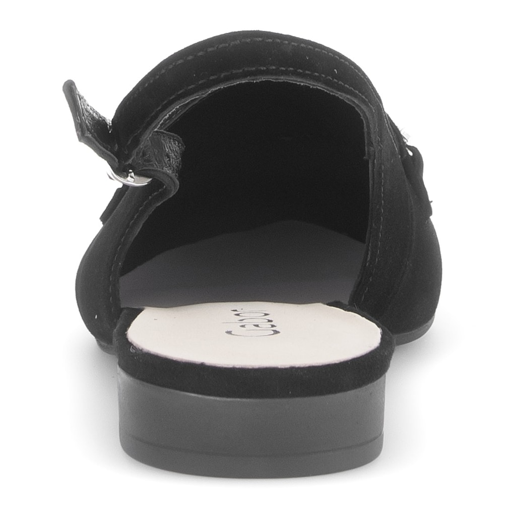 Gabor Slingpumps Blockabsatz Abendschuh Festtagsschuh in spitz zulaufender Form bestellen Outlet