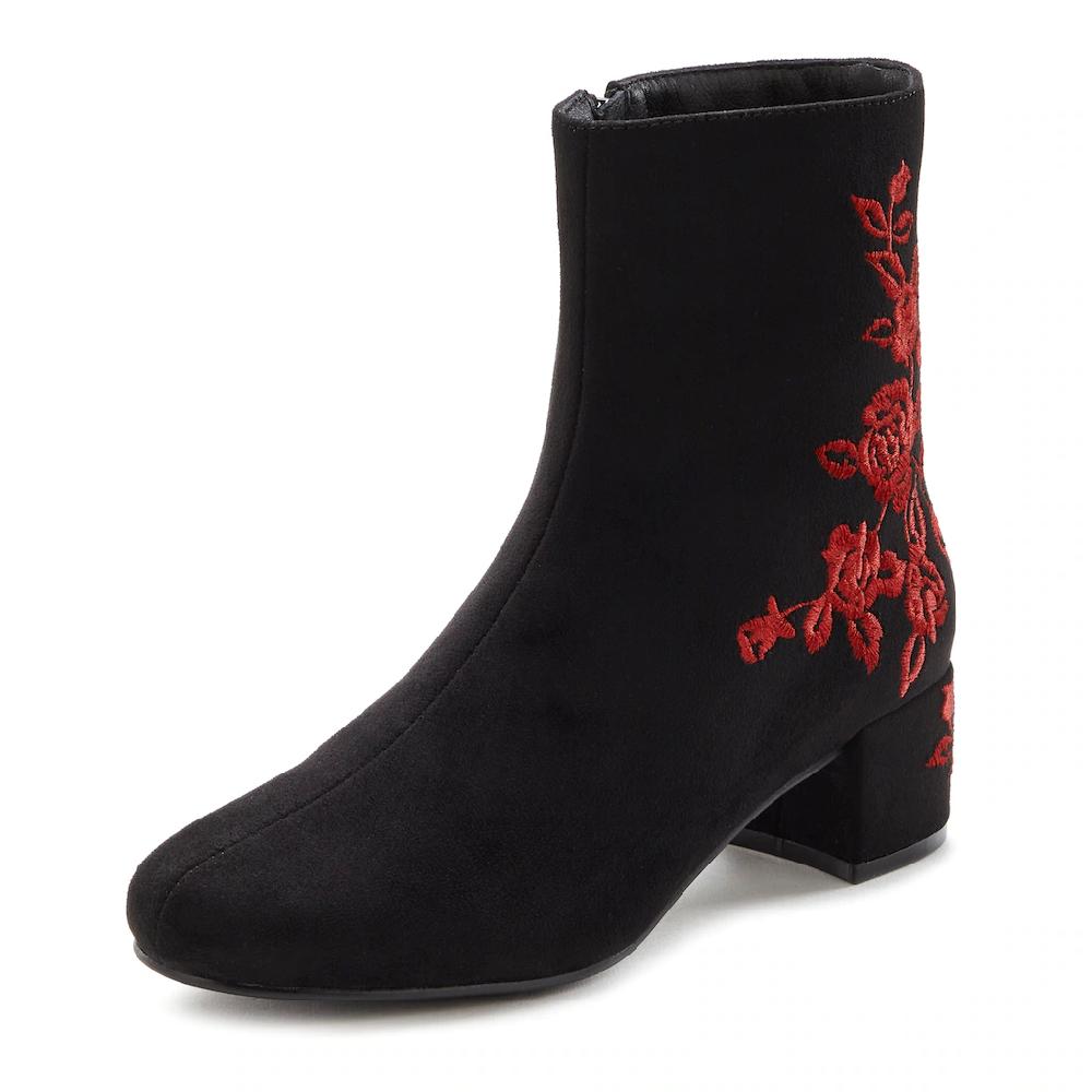 LASCANA Stiefelette mit floralem Muster Stiefel Boots VEGAN kaufen Hotsell