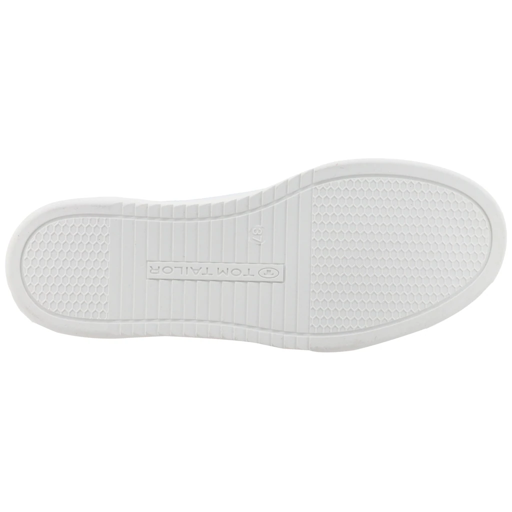 TOM TAILOR Sneaker Freizeitschuh Halbschuh Schnürschuh Kontrastbesatz an der Ferse online kaufen Limitierter Zeitrabatt