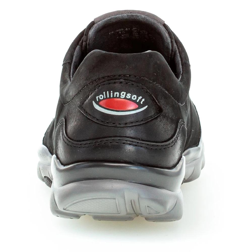 Gabor Rollingsoft Keilsneaker mit Logoschriftzug an der Ferse Freizeitschuh Halbschuh Schnürschuh ▷ für Sonderangebot
