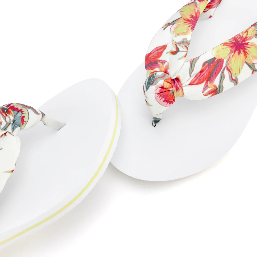 LASCANA Badezehentrenner Sandale Pantolette Badeschuh ultraleicht mit softem Band VEGAN Großer Ausverkauf