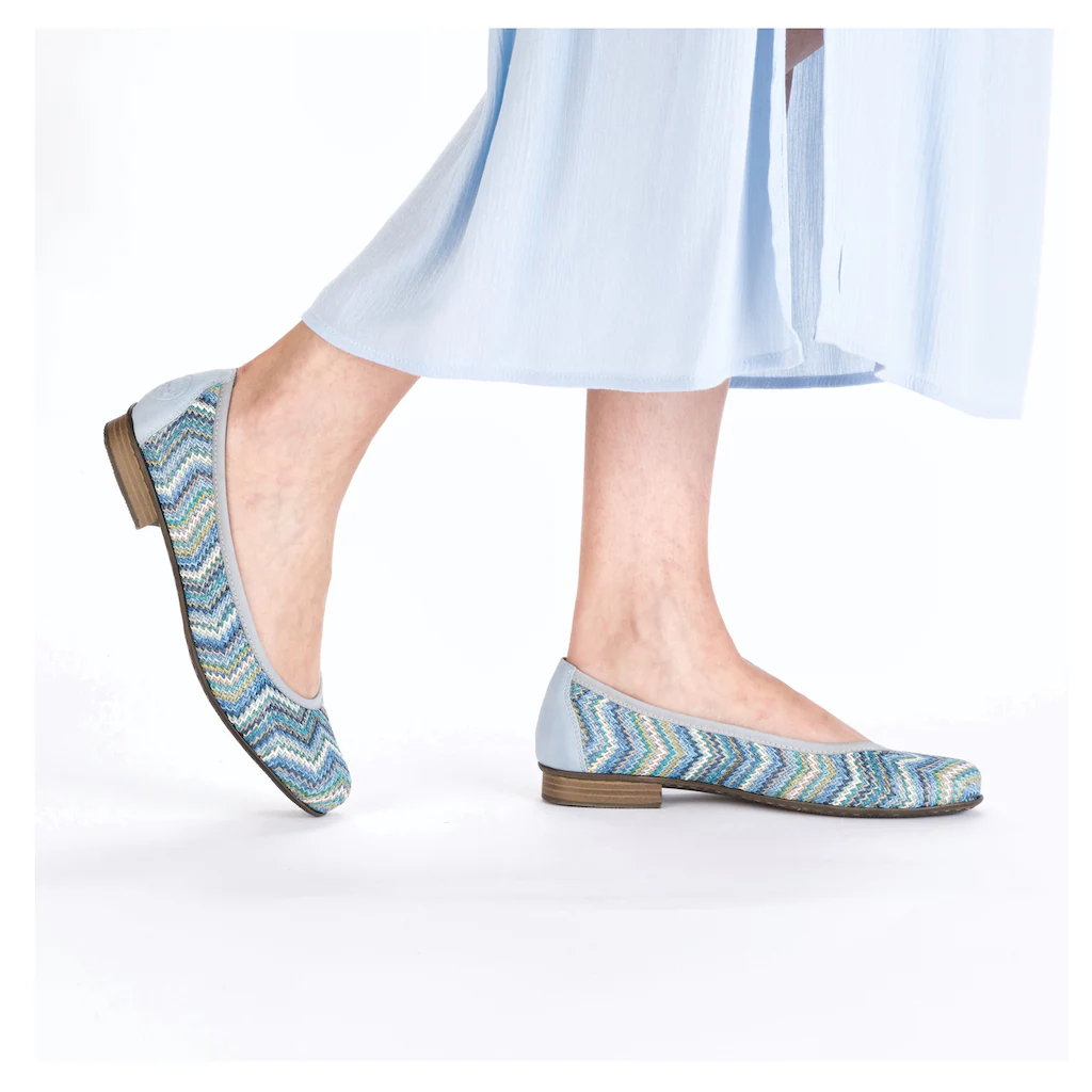 Rieker Ballerina Slipper Schlupfschuh Pumps mit weicher Innensohle VIP-Rabatte