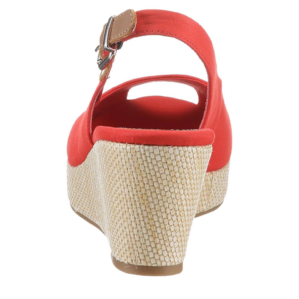 Tommy Hilfiger Sandalette »ICONIC ELBA SLING BACK WEDGE« Sommerschuh Sandale Keilabsatz mit Jutebesatz Letzte 3 Tage