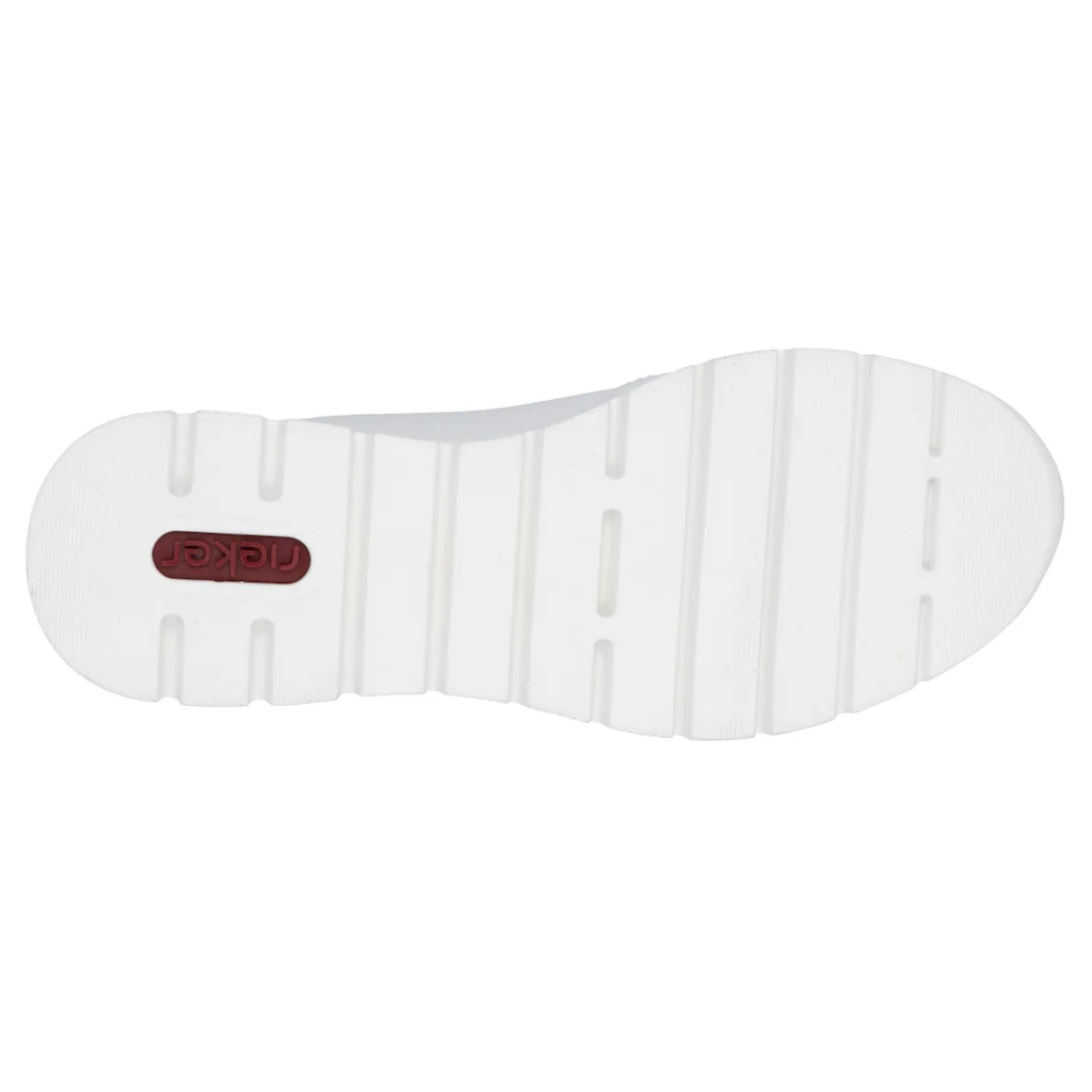 Rieker Keilsneaker Halbschuh Freizeitschuh Schnürschuh Sneaker mit Reißverschluss Nur für heute